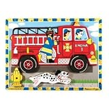 Melissa & Doug Deluxe Fire Truck Chunky Puzzle