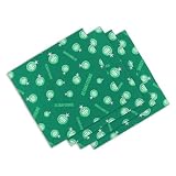 Lot de 4 x Serviette de Table cuisine ASSE - SAINT ETIENNE - Football Green Fans - Modèle 