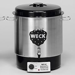 Weck WAT 24A Einkochautomat 1800 Watt mit Hahn, ohne Uhr, Edelstahl, 230 Watt