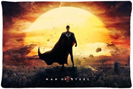 Clowzin Man Of Steel Wallpaper Superman Movie Soft Custom Premium scripture Rectangle Pillowcase Pillow Case Covers 20X30 (One Side)