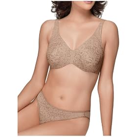 Wacoal Women's Halo Lace Full Coverage Underwire Bra # 65547