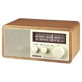 Search : Walnut Sangean AM/FM Analog Tuning Wooden Cabinet Table-Top Radio