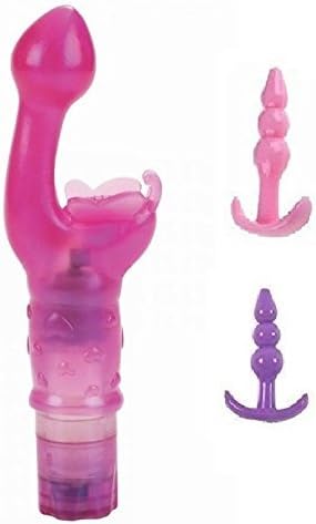 Pink Power Vibe Butterfly Kiss Gspot and Clit Power Vibe for Women and 2 Anal Plus toys
