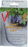 VIVA! Plant Protector Net- Prevents children & pets from digging in & eating the soil of potted plants. Longlasting & Non-Toxic. Fits any shape pot. Never needs to be removed. Lets water in but keeps small paws out! Comes in 3 Sizes. Size LARGE.