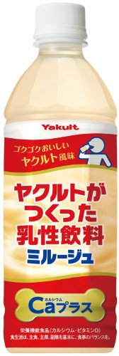 ヤクルト ヤクルトが作った乳性飲料 ミルージュ Caプラス 500ml×24本
