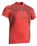 サロモン トレイルランニング EXO 半袖ジップ テックＴＥＥ メンズ レッドの画像