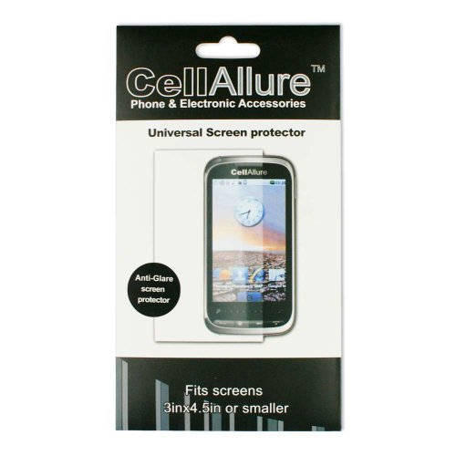 CellAllure Universal 3-Inch Screen Protector with Anti-Glare for Phones - 1 Pack - Retail Packaging - Transparent