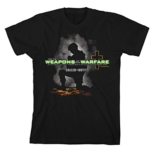 Kerusso Adult Christian Military T-shirt Weapons Of Our Warfare Tee