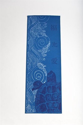 Go With the Flow Turtle Designer Yoga Mat - 2' x 6' x 1/4"