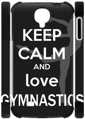 Keep Calm and Love Gymnastics Cute Cat Case Cover for Samsung Galaxy S4