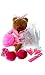 Pink Girl Day Spa Teddy Bear Favor Bday Party Gift Set