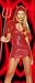 Sexy Adult Halloween Costume Devil Girl (Large, Red)