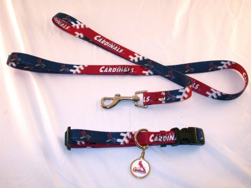 St. Louis Cardinals Pet Set Dog Leash Collar Id Small