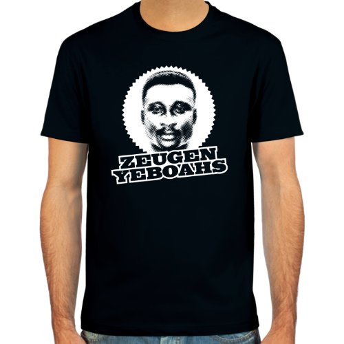 T-Shirt Anthony “Tony” Yeboah ::: Farbauswahl: skyblue, sand, deepred, schwarz, oliv oder navy ::: Größen: S-XL ::: Fußball-Kult