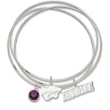 Kansas State Triple Bangle Bracelet