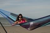 Tropical Siesta Mayan Mexican Nylon Double Hammock