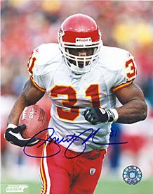 Priest Holmes Autographed / Signed 8x10 Photo- Kansas City Chiefs