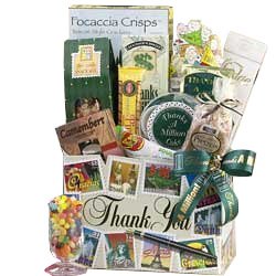 Many Thanks Gourmet Food Sampler Gift Basket - Large