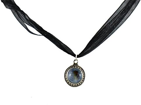 Moonchild Labradorite Choker in Sterling Silver