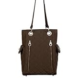 Baggallini Luggage Florence Quilted Tote Bag, Espresso, One Size