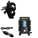 Sandisk Sansa c240 1GB Auto Vent Holder with Car Charger - Uses Gomadic TipExchange