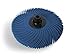 JoolTool 3M Scotch-Brite Blue Radial Bristle Brush Assembled with Plastic Tapered Mandrel Hub, 4 Ply, 2