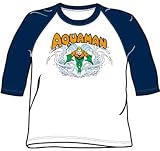 Aquaman SPLASH Adult 3/4 Sleeve Baseball Jersey T-shirt Tee Shirt