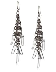 Deanna Hamro Atelier "Woven Mesh" Rock Crystal Drop Earrings