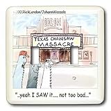 Londons Times Miscellaneous Funny Cartoons - Texas Chainsaw Massacre Informal Reviews - Light Switch Covers - double toggle switch