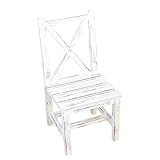 ディスプレイラック 置物 オブジェ アンティーク 花台 プランターラック プランタースタンド ｜WOOD COLLECTIONディスプレイチェアー WHITE