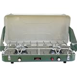 Texsport Super High Output Dual Burner Piezo Igniter Propane Stove (Green)