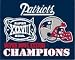 Die New England Patriots Super Bowl XXXVIII Champions Antenna Flag