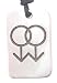 Gay Men Symbol Dog Tag Pewter Pendant Necklace