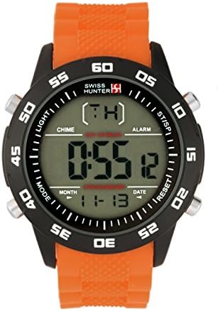Swiss Hunter SH2446BKOR Digital black and orange Sports watch