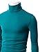Doublju Mens Long Sleeve Turtle Neck Sweater