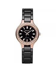 DKNY Ceramic Crystal Bezel Ladies Watch NY4981