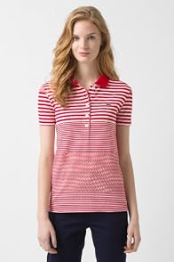 Short Sleeve Stretch Pique Graded Stripe Polo