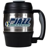 NBA Utah Jazz 52-Ounce Stainless Steel Macho Travel Mug with Bottle Opener