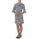 Isaac Mizrahi for Target Pierrot Leaf Print Dress - Ebony/ White