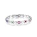 Deal of the Day Women's Austrian Crystal Charm Tennis Bracelet, 7.67