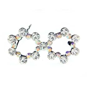 Buy Double Snow Flake Swarovski Crystal Jeweled Hair Pin by Willowbee