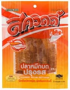Squidy, Seasoned Roller Cuttlefish, Hot & Spicym 14 g