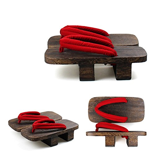 Nouqi® Japanese Wooden Geta Sandals Clogs Flip Flops Cosplay Accessories