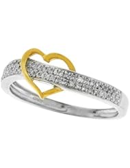 0.15CT DIAMOND HEART RING
