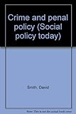 Crime and penal policy