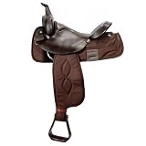 15" 16" 17" Big Horn FQHB Cordura Brown Saddle