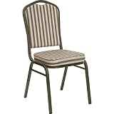 Crown Back Stacking Banquet Chair with Goldvein Frame [FD-C01-GOLDVEIN-L2089-GG]