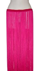 Fuchsia Long Fringe Belt