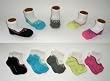 Baby Girl Shoe Socks Pixies Gift Set, Funky Feet Newborn Infant Bows & Ribbons Set in Black, Blue, Green, Pink & Gray (0-12 months, 5 pairs) Gift Wrap Available