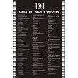 101 Greatest Movie Quotes List Art Poster Print - 24x36